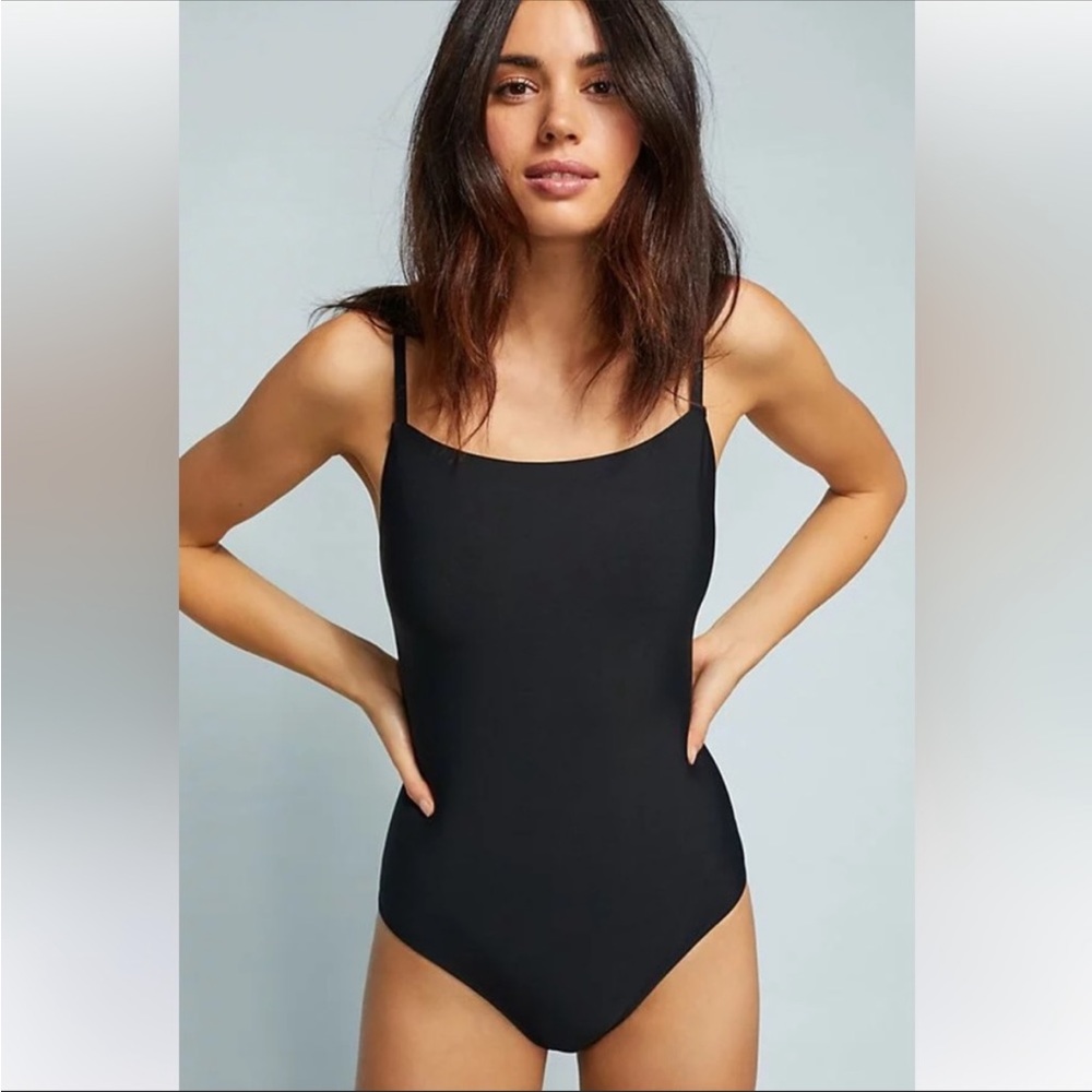 Anthropologie Alihop Square Neck One Piece Swimsuit